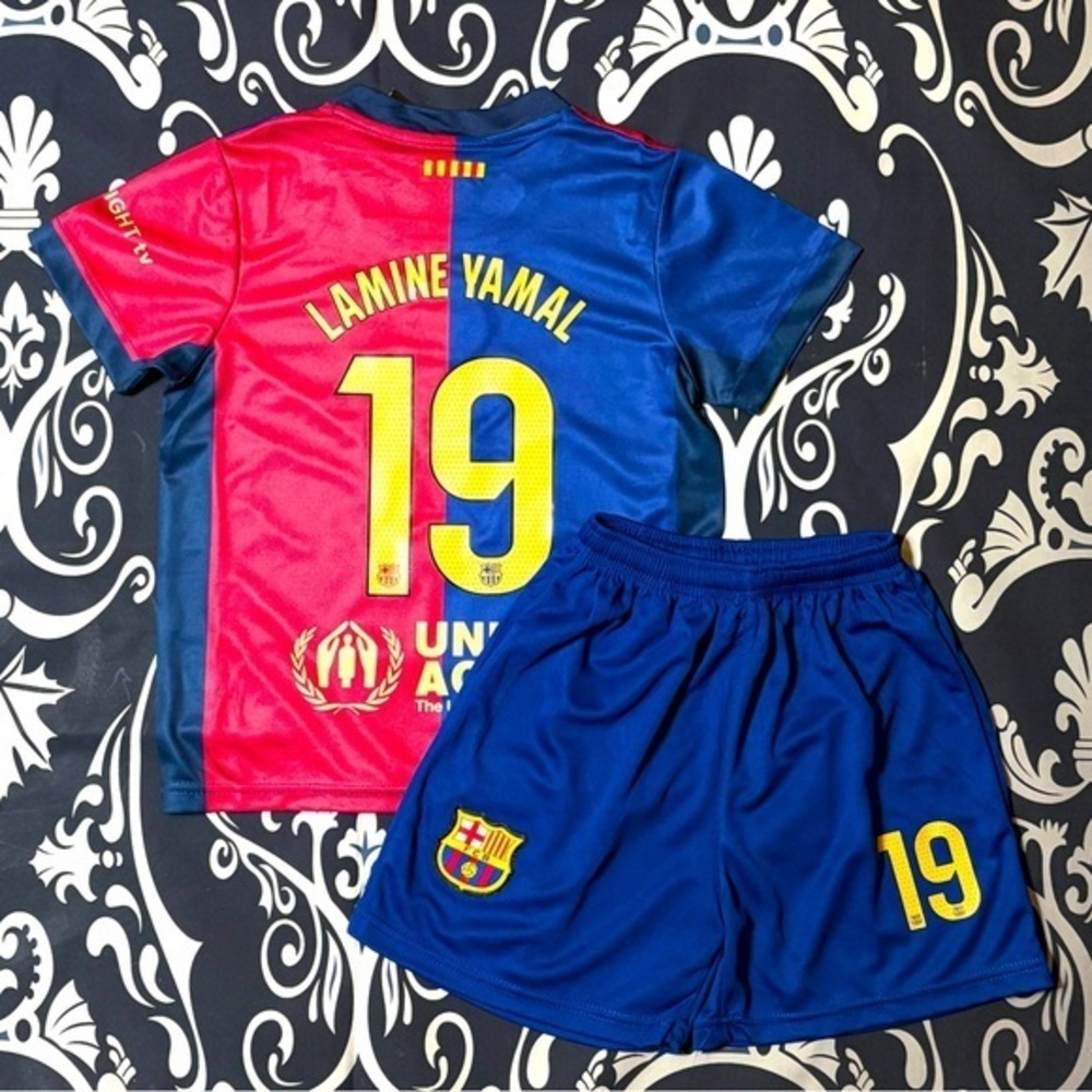 Kids Lamine Yamal Youth Extra Large Size 30 Soccer Jersey Set of 2 Youth XL